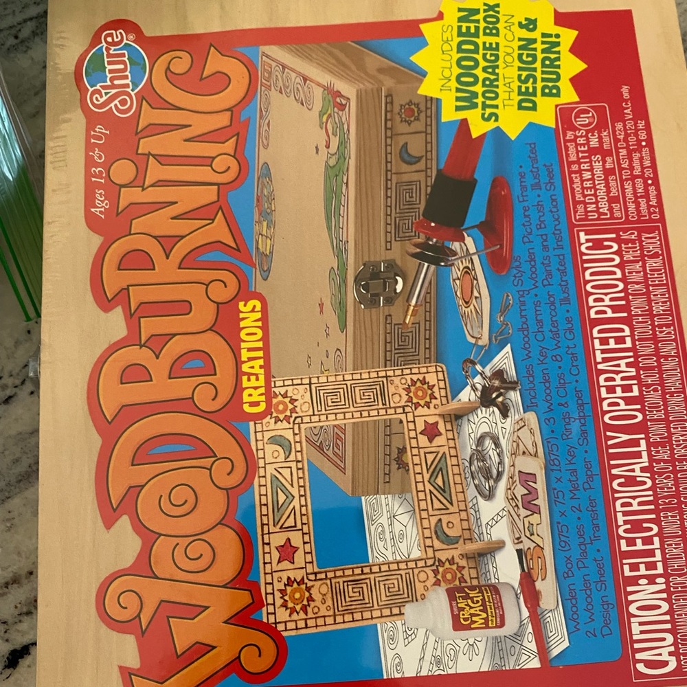 Wood burning set new